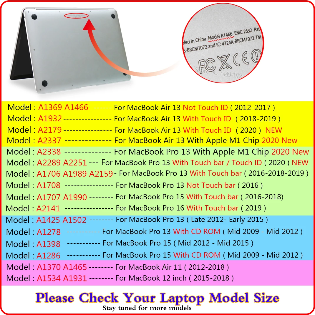 

2020 New A2338 A2251 A2289 For MacBook Pro 13 M1 Case Touch Bar For Macbook Air 13 Case A2337 A2179 Pro 15 16 12 11 Capa Shell