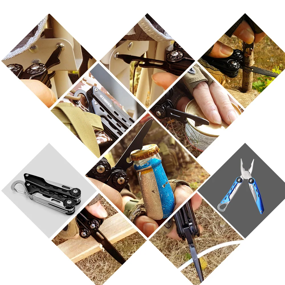 Мультитул Клещи для зачистки проводов складываемый карманный нож Выживание