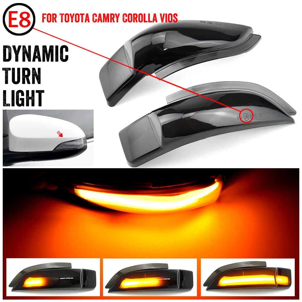 

2pcs For Toyota CHR C-HR 2017 (The light as picture style only) Dynamic LED Turn Signal Light Side Wing Mirror Indicator