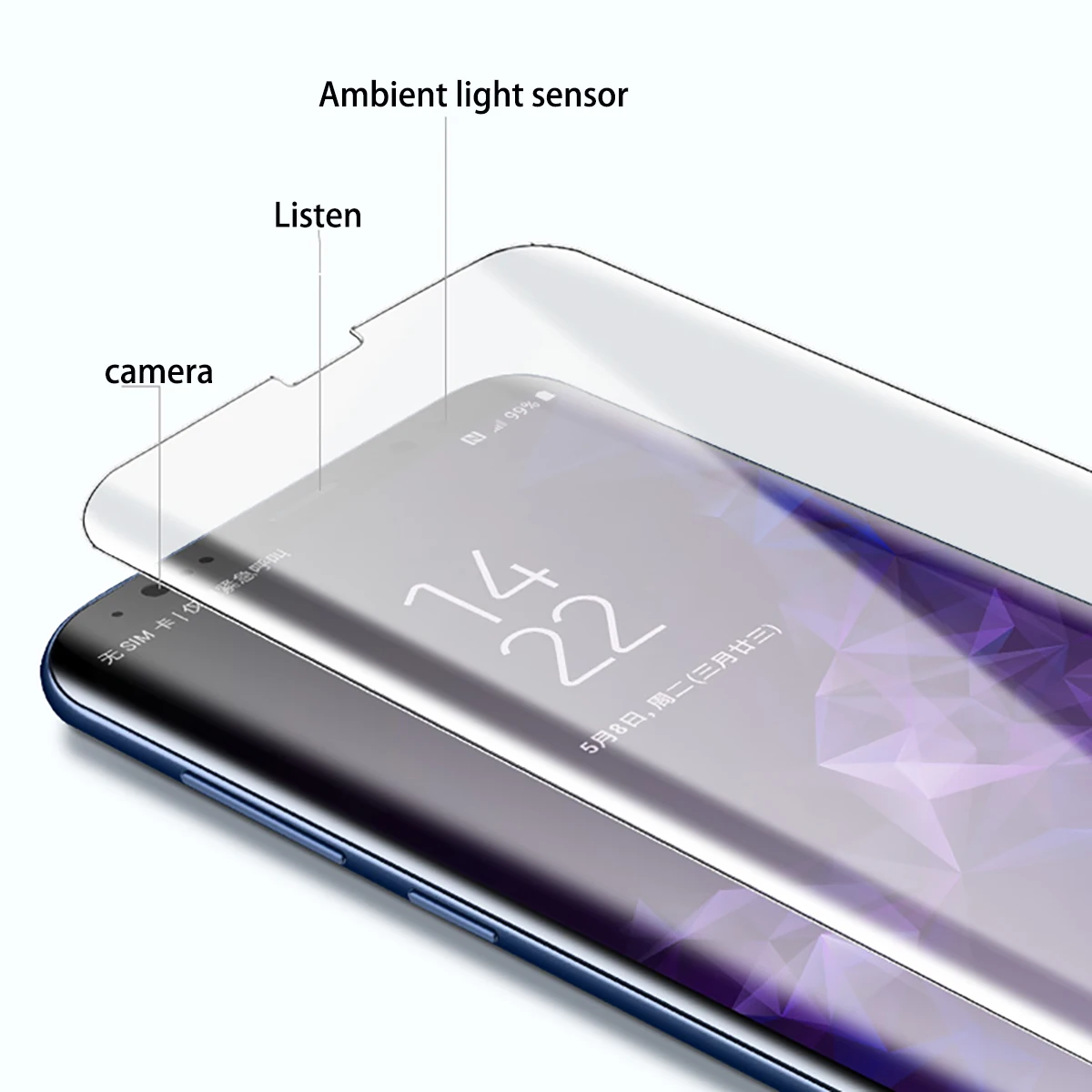 УФ жидкое изогнутое полное Клей закаленное стекло для samsung Galaxy S10 S9 S8 Plus Note 8 9 S10 Lite Защитная пленка для полного покрытия