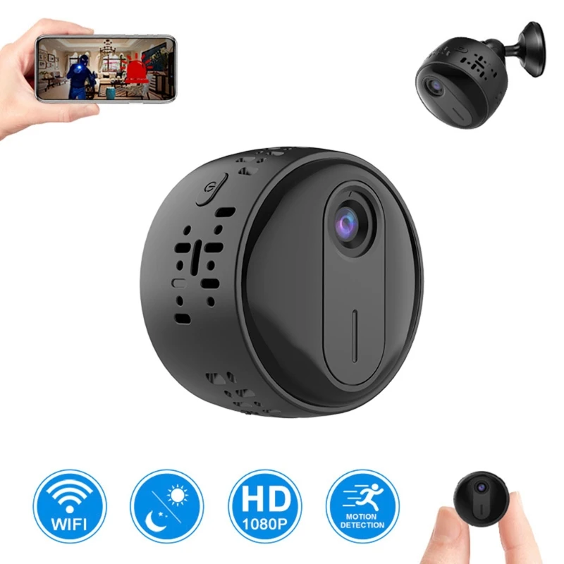

VH3 Mini WiFi Camera QQT-VH3-HB 1080P Video Security Surveillance IP Camara 150° Angle View with Night Vision Motion Detection