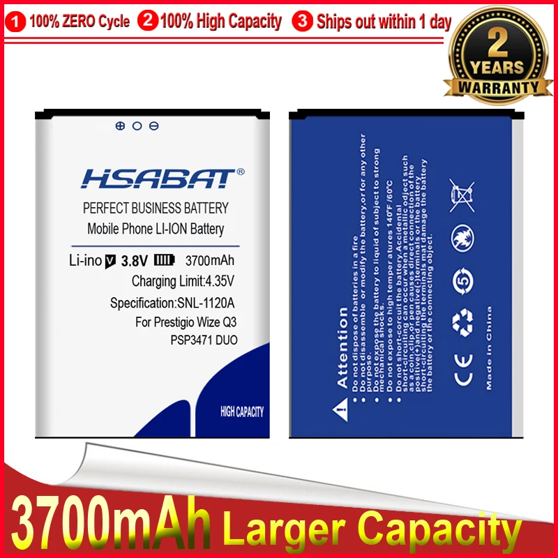 Аккумулятор HSABAT 0 Cycle 100% новый аккумулятор 3700 мАч PSP3471 DUO для Prestigio Wize Q3 бесплатная