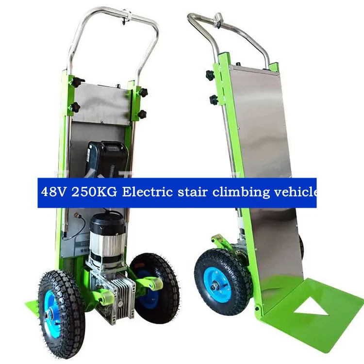 

48V 250KG Electric stair climbing vehicle stair climbing trolley stairs deliver goods electric battery stair lifting vehicle