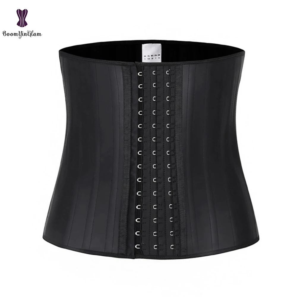 Women's Waist Trainer 25 Steel Boned Black Nude Latex Underbust Corset Training Cincher Shaper 950# | Женская одежда