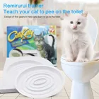Портативное приспособление для тренировки кошек в туалете, туалет для щенка сиденье для кошек, профессиональный тренажер, товары для уборки в помещении, пластиковый инструмент