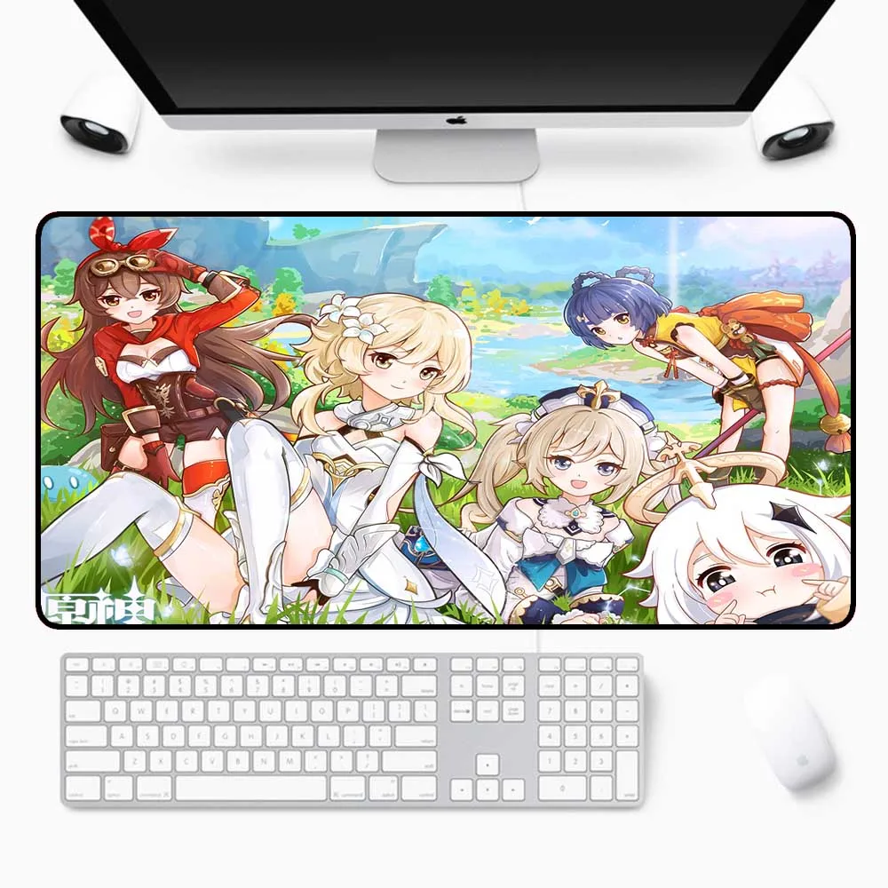 

XGZ Genshin Impact Gaming Mouse Pad Is Suitable for Computer Computer Game Accessories Large Animation Original God Gaming Desk