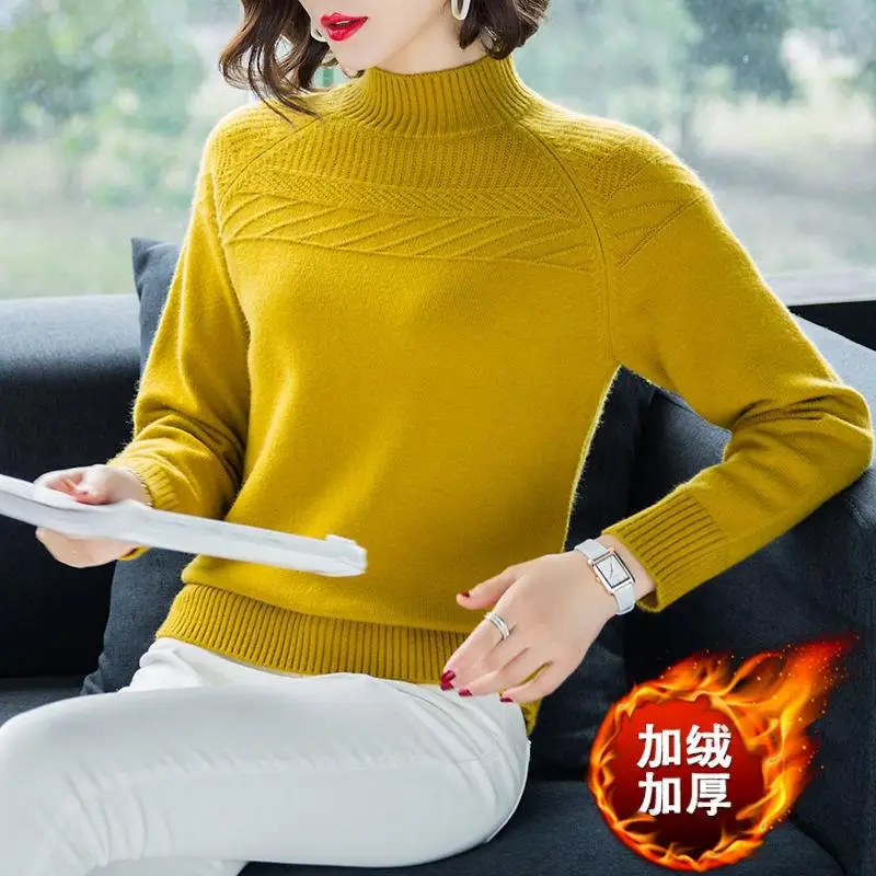 

sweater women turtleneck Loose sweaters pullover women striped knitted sweater cashmere winter clothes