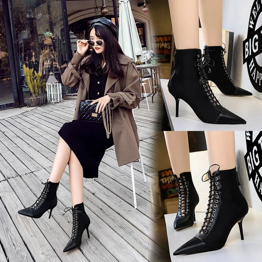 Туфли женские на высоком каблуке модные сапоги для латинских танцев сальса джаза