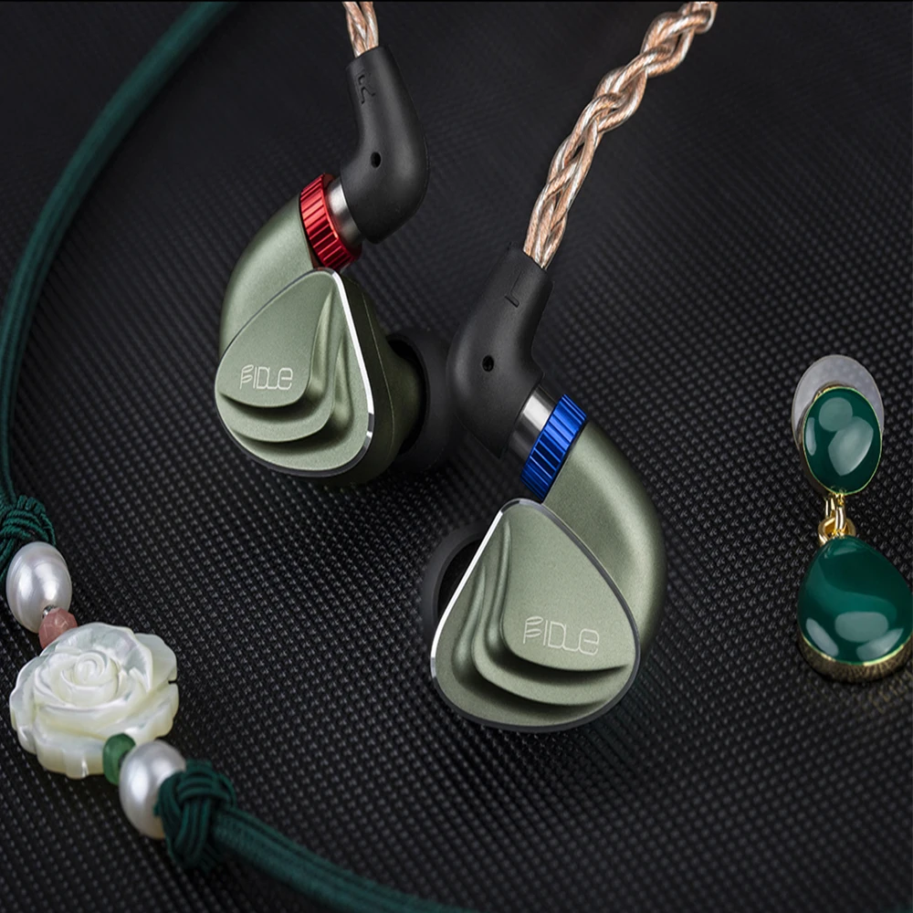 Fidue Sirius MKII In-Ear Earphones Wired HiFi Monitor Line Type Detachable 2.5mm Connectors Hybrid Technology For Mobile Phone |