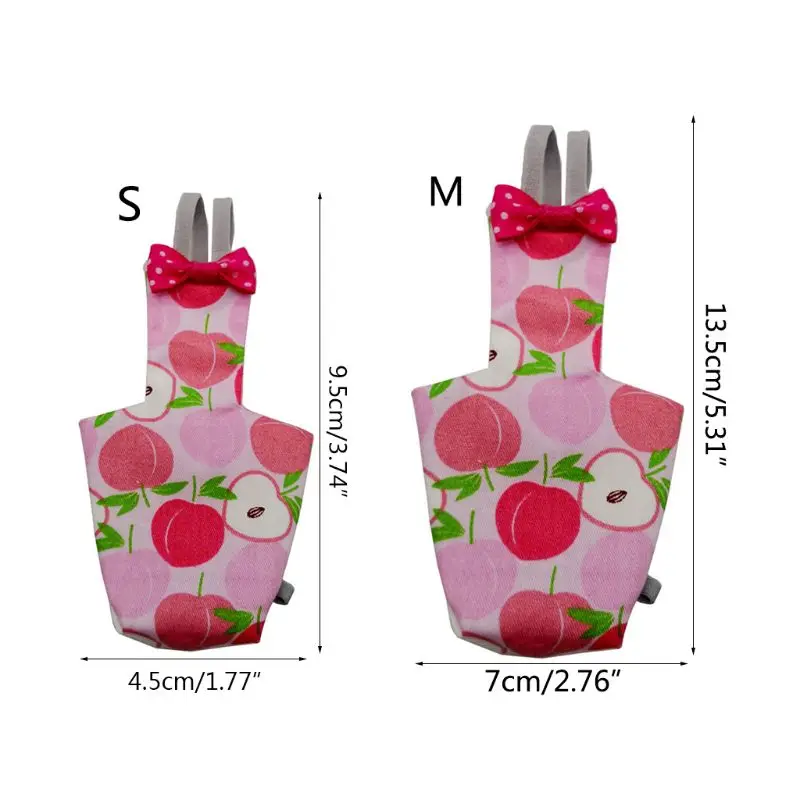 Parrot Diaper with Bowtie Cute Colorful Fruit Floral Cockatiel Pigeons Small Med 090C | Дом и сад