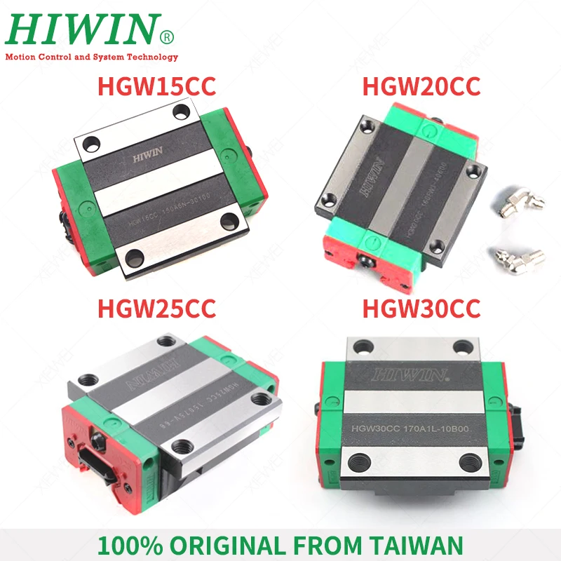HIWIN линейный направляющий блок HGW15CC HGW20CA HGW20CC HGW25CC HGW30CC фланцевые каретки для HGR15 HGR20
