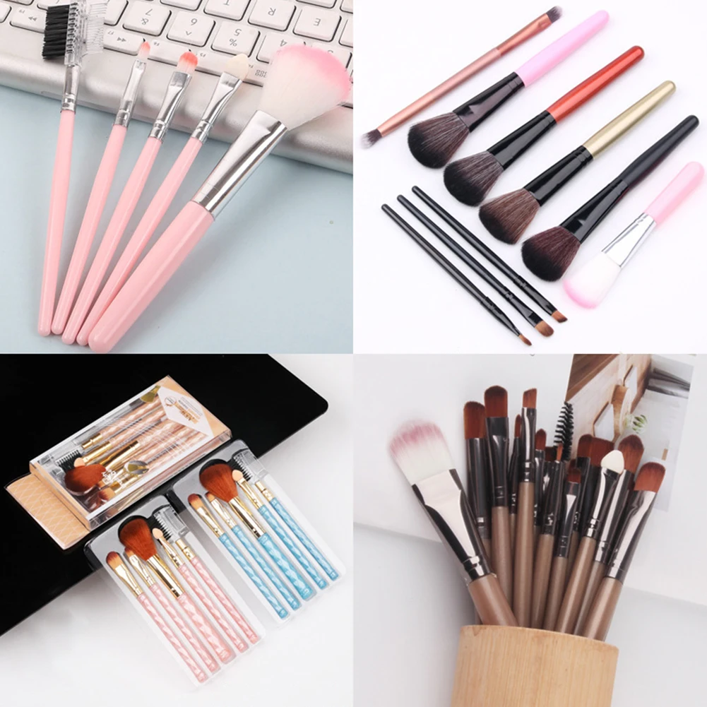 5 шт/20 шт набор кистей для макияжа косметическая кисть лица тени век Тональная