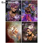 EverShine алмазная живопись портрет искусства 5D рукоделие, Алмазная мозаика вышивка женщина полный квадратная Картинка из страз декор стен