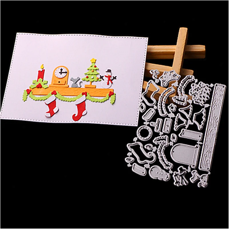 Новый Рождественский снеговик металлические штампы трафареты шаблон для