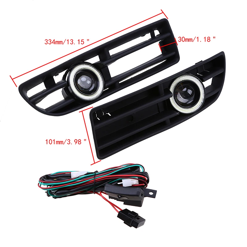 POSSBAY Ангельские глазки туман светильник противотуманный фонарь подходит для VW BORA