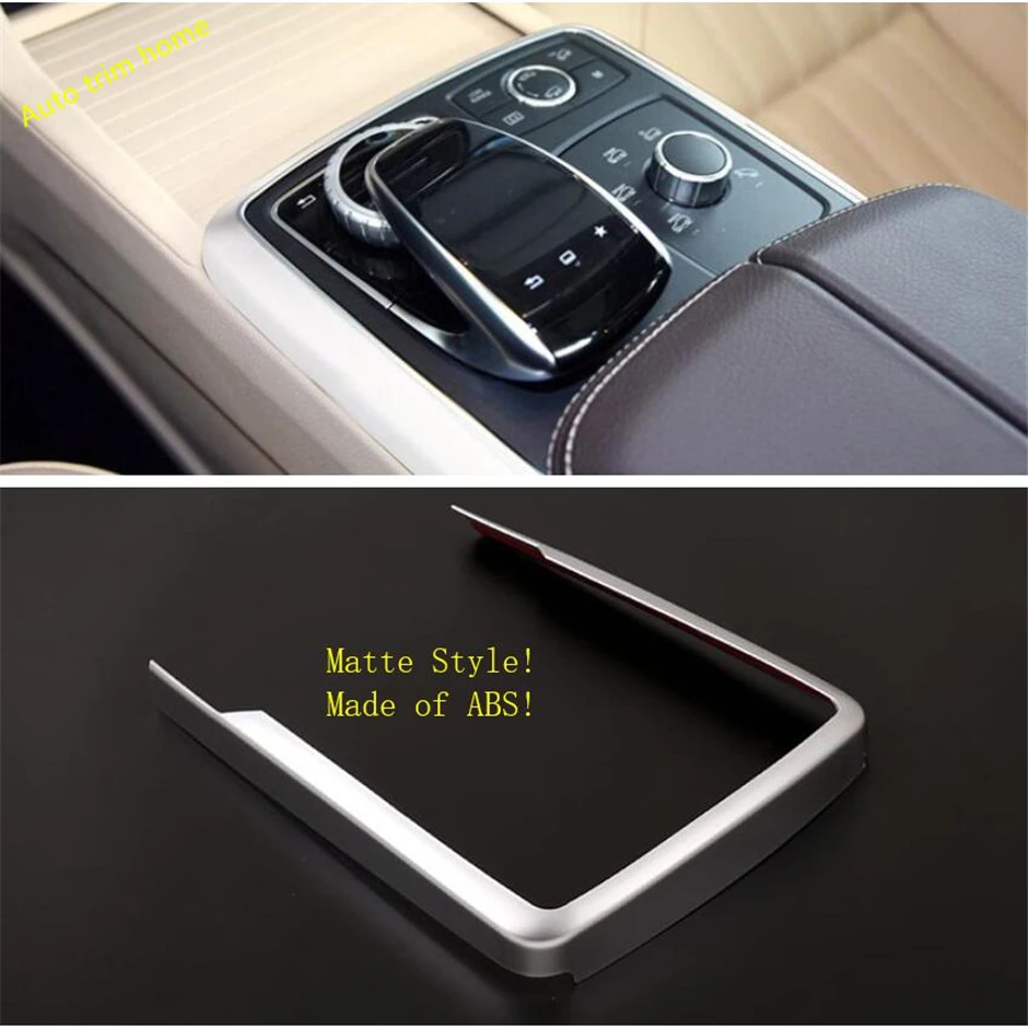 Lapetus Middle Control Gear Shift Box / Multimedia Cover Trim Fit For Mercedes-Benz GLE W166 2016 2017 2018 ABS Auto Accessories |