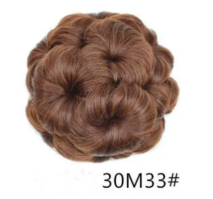 4/30HL 9 цветов Pervado волосы синтетические волосы кудрявые шиньон коготь Updo Bun Аксессуары женские волосы кусок Стиль Высокая температура волокна - Цвет: 4/30HL