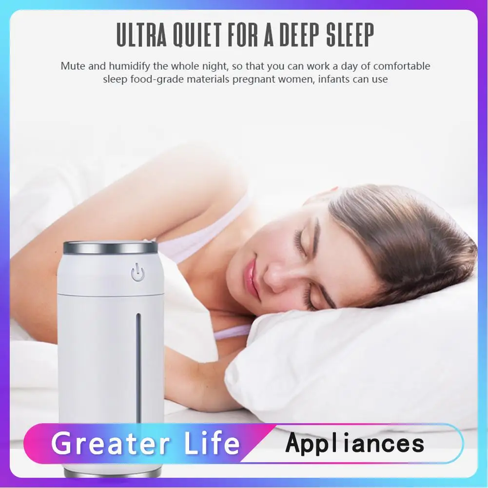 

220ml 3 in 1 USB 7 Color Night Light Fan Air Humidifier Oil Aroma Diffuser