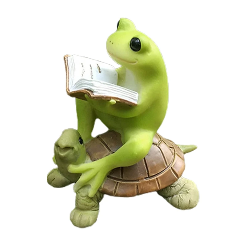 Игрушка лягушка ручной работы милые тихие фигурки модель для дома детской