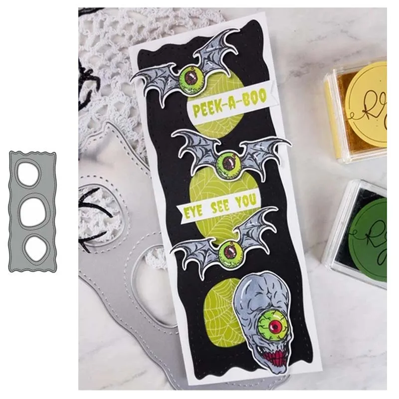 

New Design Rectangle Hole Metal Cutting Dies Decoration Craft Stencil Scrapbook Handmade Diy Card Make Shape Album Mold Model