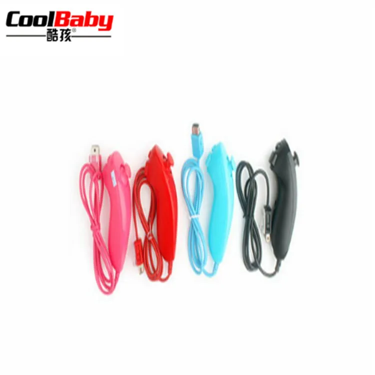 Новый 6 цветов цветной нунчак пульт дистанционного управления для NINTENDO Wii черный