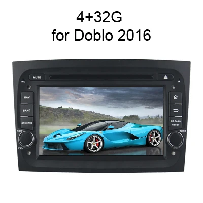 4G 32G for Doblo 16 SINOSMART 4/8 Core 2G/4G ram Android 8,1/8,0 автомобильный Радио DVD gps навигатор плеер для Fiat Doblo 2010 2011 2012- с Canbus - Цвет: 4G 32G for Doblo 16