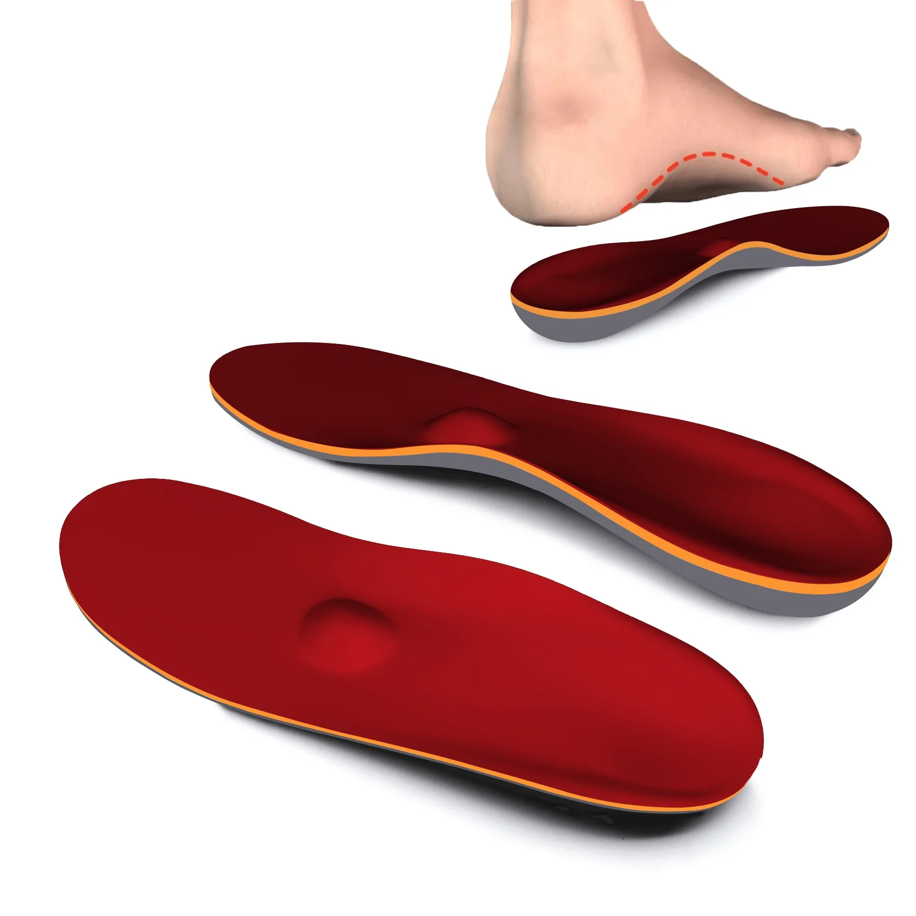 Ортопедические стельки для мужчин и женщин однотонная обувь с плоской подошвой