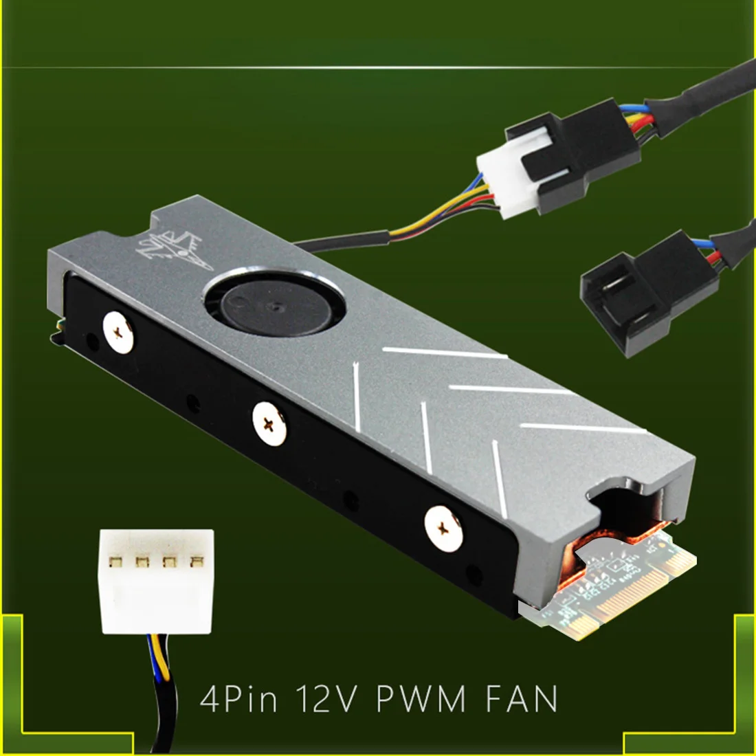 JEYI Cooling Warship Xiaolong Pro M.2 SSD кулер для NVME NGFF PWM Fan алюминиевый лист теплопроводность