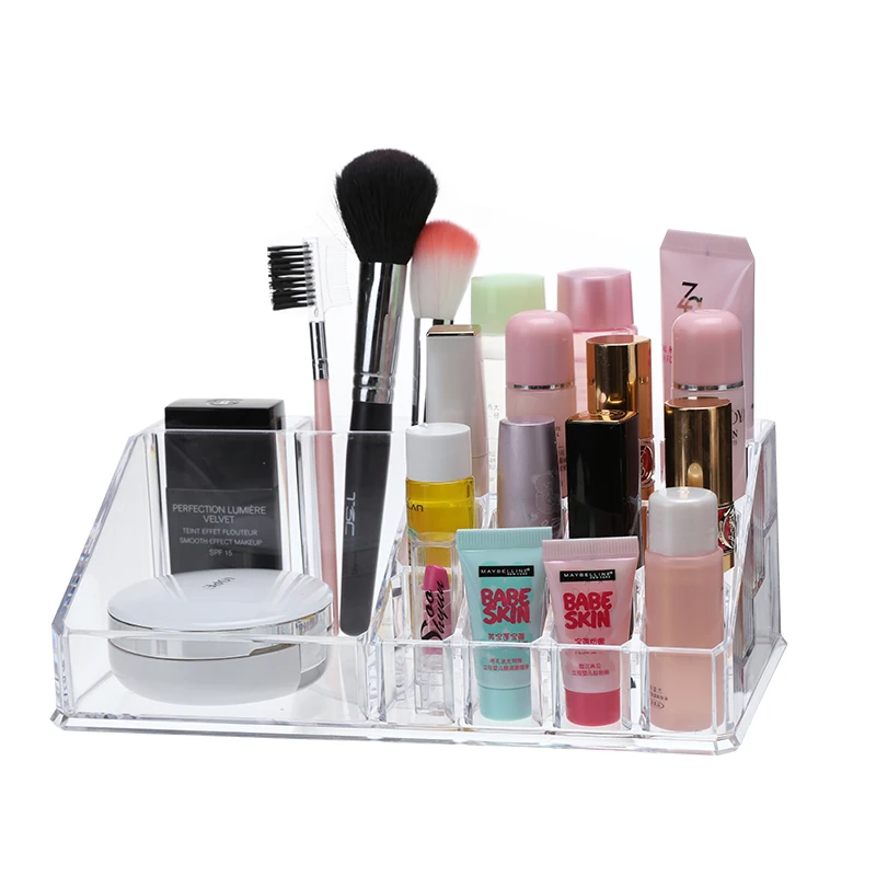 Акриловый прозрачный органайзер для макияжа съемные коробки хранения косметики