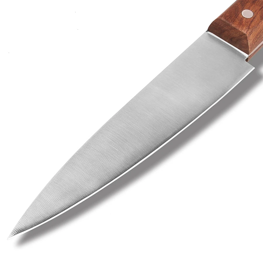 Профессиональный японский нож шеф-повара из нержавеющей стали с эбеновыми