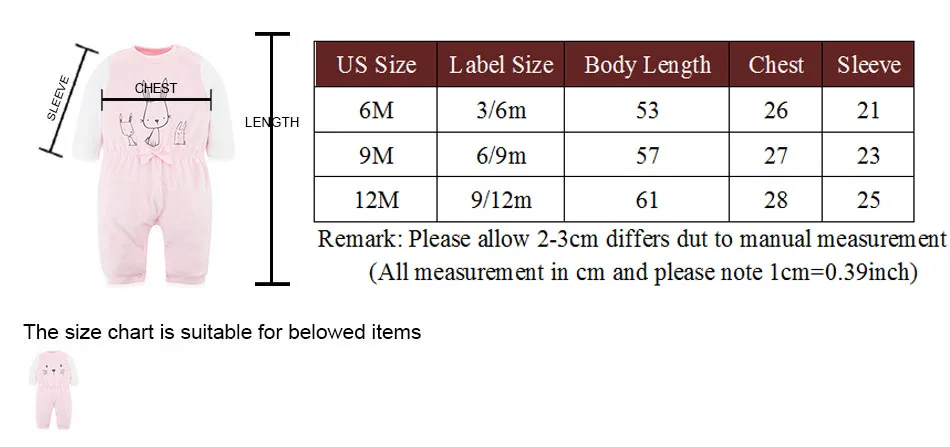 

Kavkas Rompers For Boy Winter Grey Rabbit Printing Flannelette Jumpsuit Long Sleeve Kids Clothes