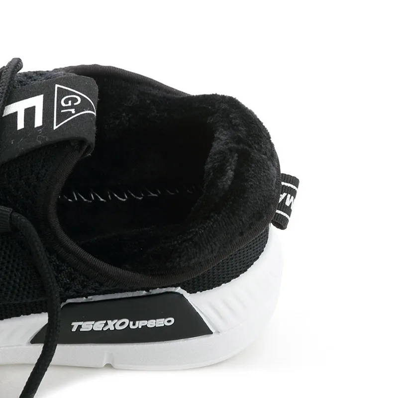 

Breathable lightweight mesh casual shoes women sneakers 2021 warm plush sneakers women walking lace-up shoes zapatillas mujer