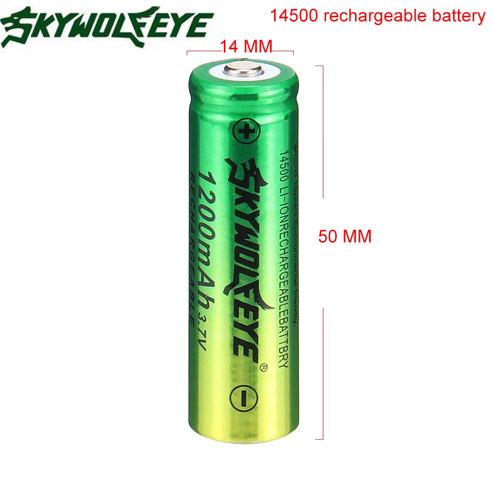 14500 1200mAh 3,7 V литий-ионная аккумуляторная батарея AA литиевая батарея для светодиодных фонариков фары игрушки верхняя головка