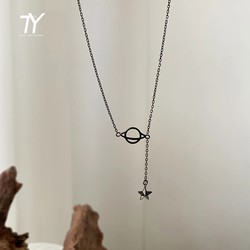 

Neo Gothic Diablo Star Short Necklace For Woman Korean Fashion Jewelry Party Girl's Sexy Clavicle Chain Student Unusual Choker