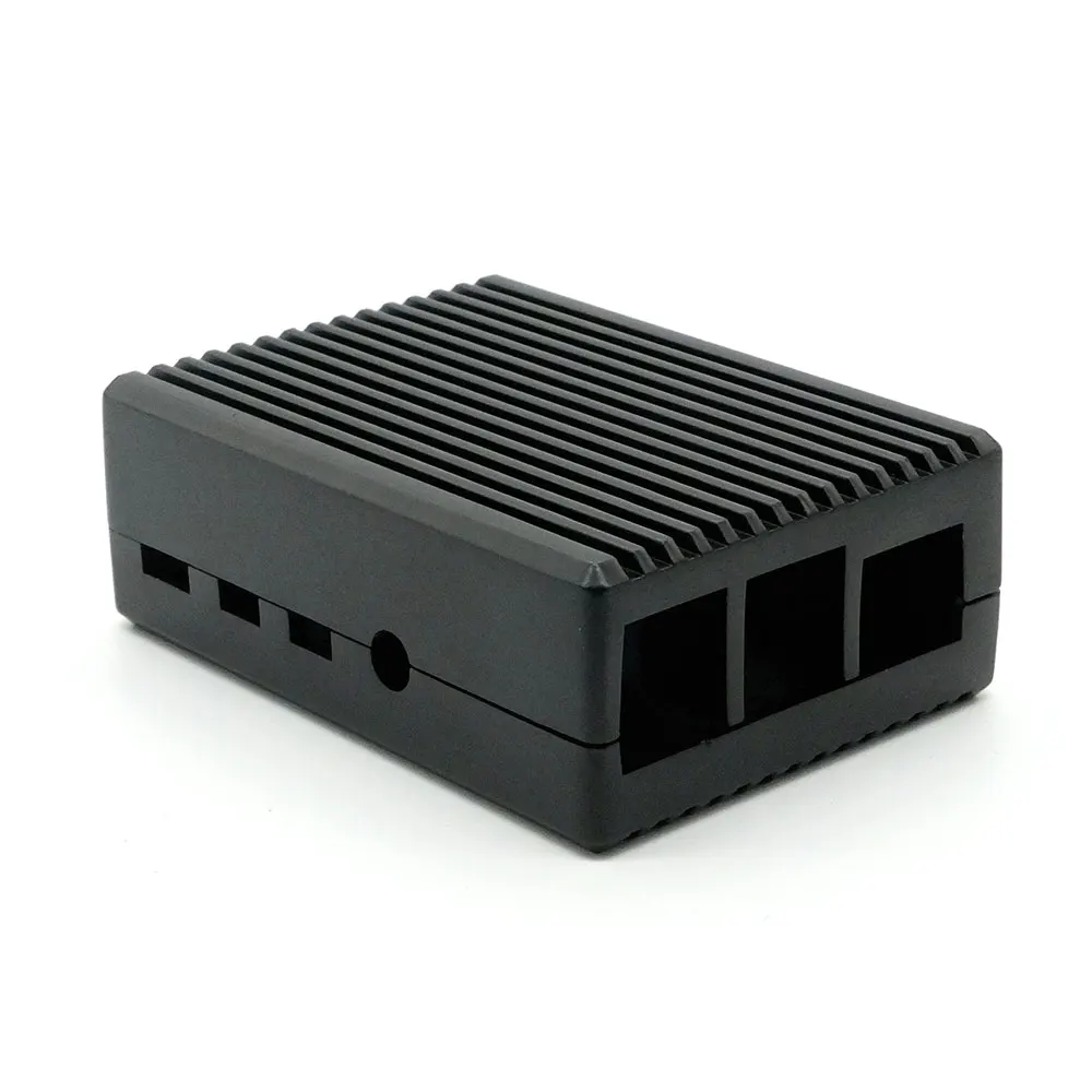Raspberry Pi 4 Модель B черный темно серый чехол из алюминиевого сплава корпус