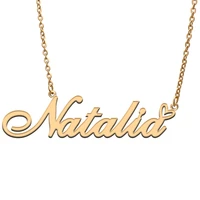 natalia love heart name necklace personalized gold plated stainless steel collar for women girls friends birthday wedding gift