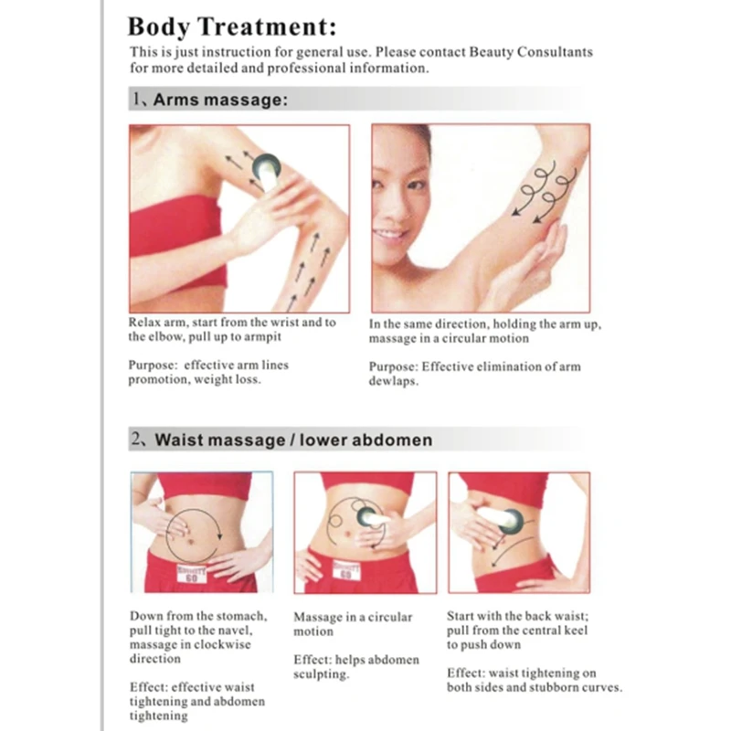 Три в одном инструмент для похудения ультразвуковой массажный косметический