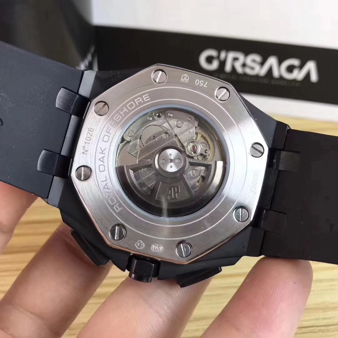 

Luxury New Men Rose Gold Silver Black White Rubber Watch Automatic Mechanical Sapphire Glass Watches Transparent AAA+