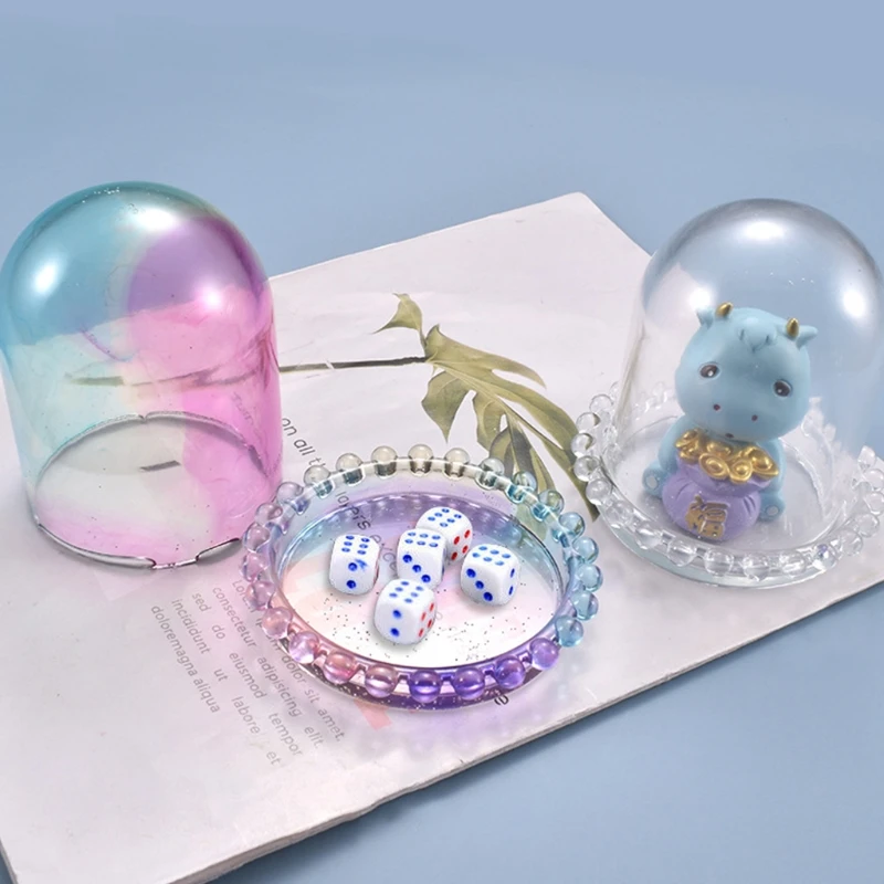 

Crystal Epoxy Resin Mold DIY Crafts Making Tool Dice Cup Casting Silicone Mould