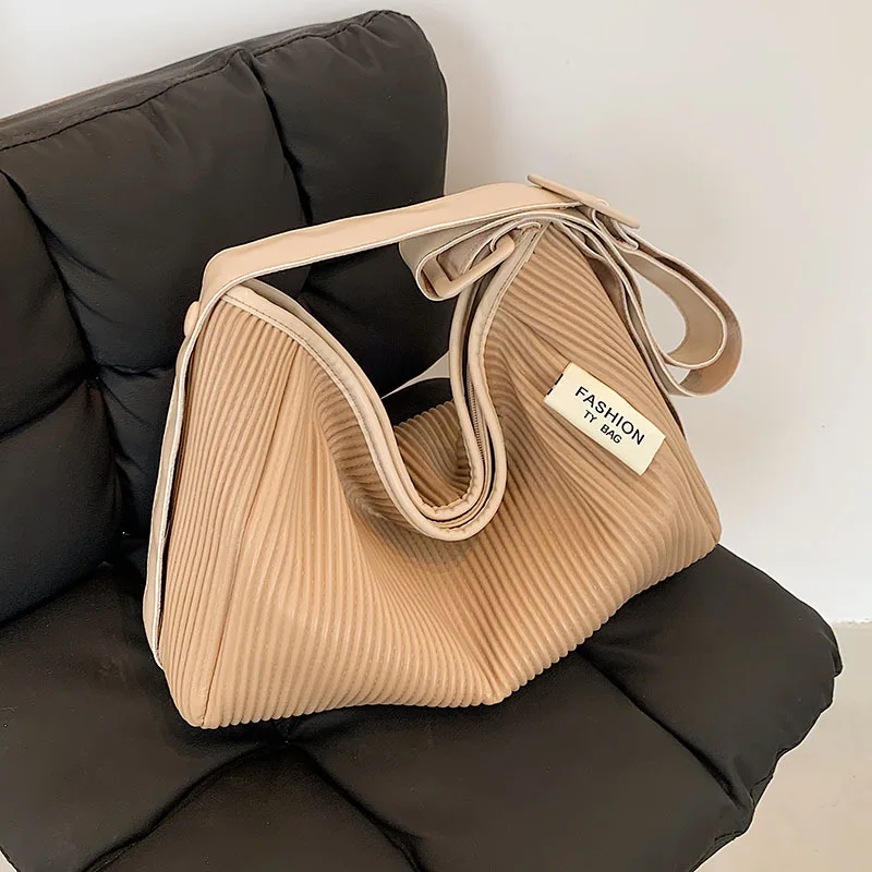 

Luxury Crossbody Bag for Women 2021 Fashion Fold Bag Female Casual Shoulder Bag Soft Leather Hand Bags with Wide Shoulder Strap