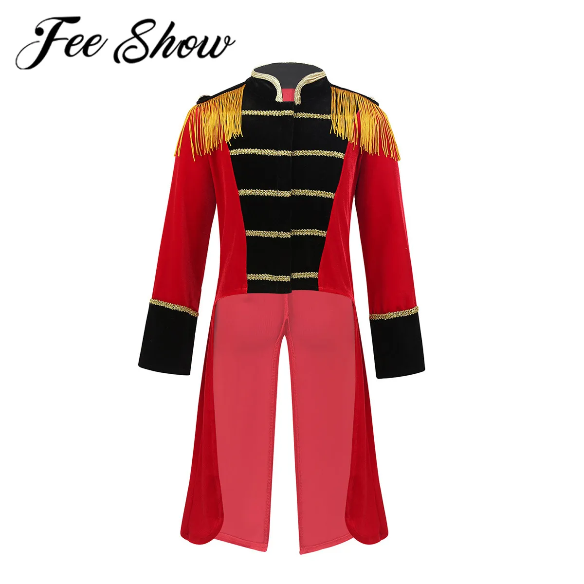 Детский костюм цирка для мальчиков косплея на Хэллоуин подставка детей воротник