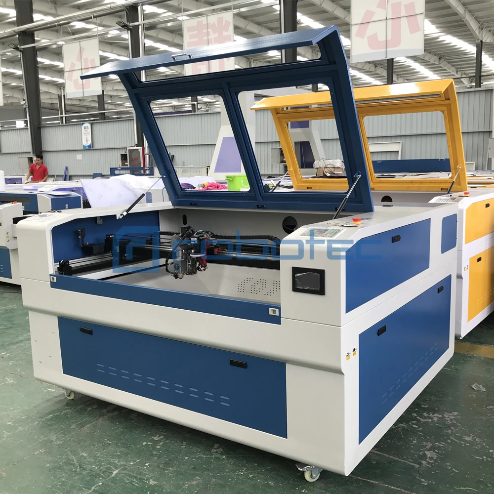

1390 1610 Double head Co2 Laser Engraving And Cut Machine with Ruida Controller 100w 130w Reci Laser Tube Cut Colth Textile