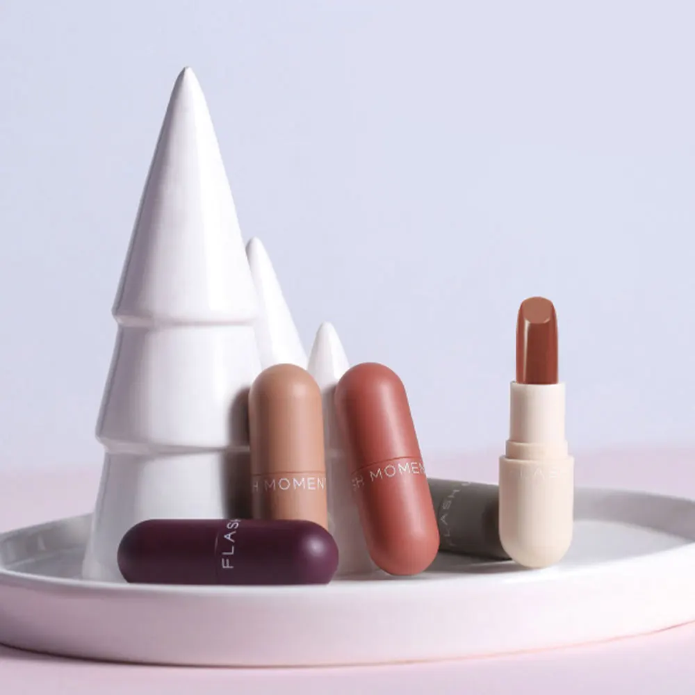 5PCS/Set Mini Capsule Matte Lipstick Set Velvet Waterproof Creamy Lip Tint Cosmetic Makeup Lasting Makeup