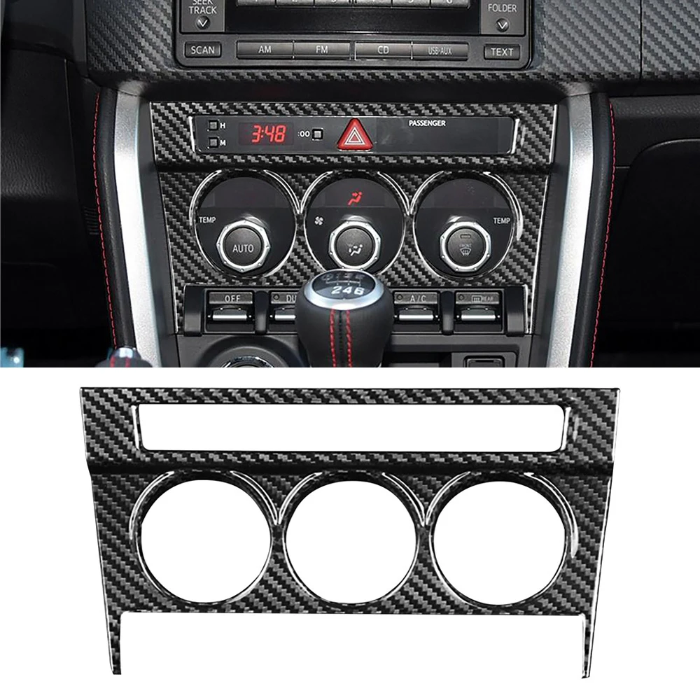 

Панель регулировки кондиционирования воздуха из настоящего углеродного волокна, чехол для Toyota 86 Subaru BRZ 2012-2016 Scion FR-S, аксессуары для интерьер...