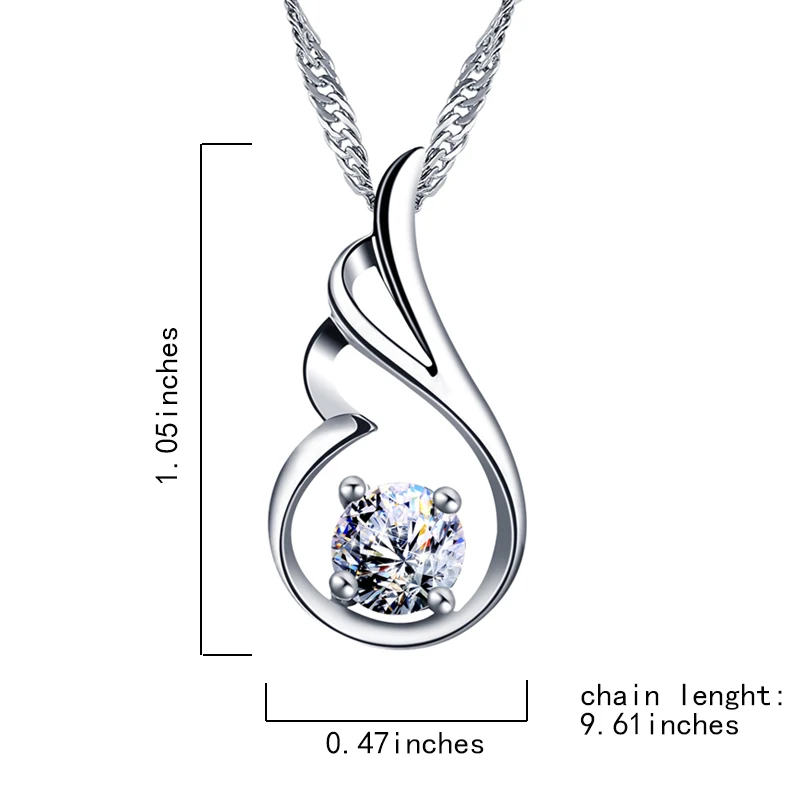 2019 новый хит продаж изысканный Ангел крылья пара ожерелье AAA кубический цирконий