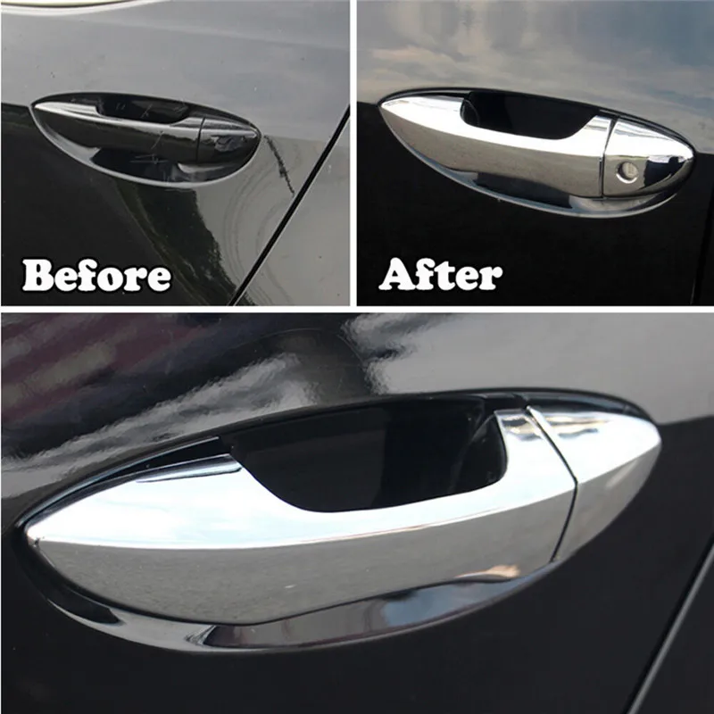 Хромированная крышка ручки двери чаши литье отделка для Toyota Corolla Sedan 2014 2015 2016 2017 2018