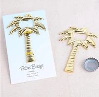 200pcs palm breeze chrome palm tree bottle opener wedding favor beach barware bridal shower party giveaways gift for guest