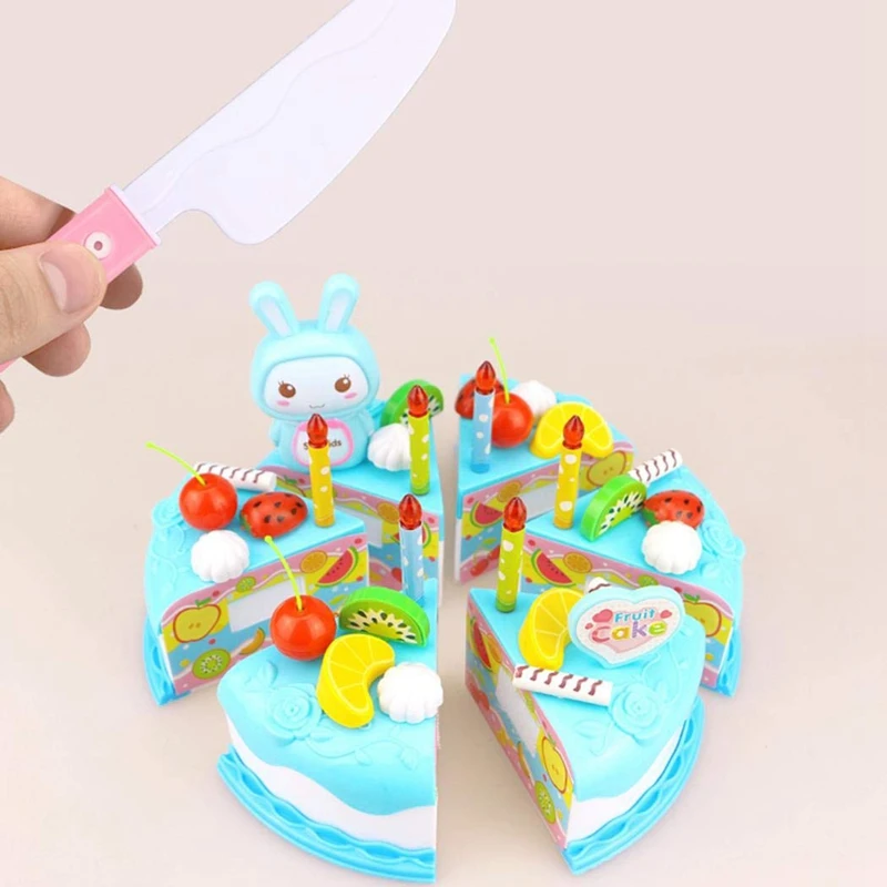 

Children's Play House Toy Meal Kitchenware Toy Cut Cake Kindergarten 37 Piece Set Fruit Birthday Cake Cut Cut Le