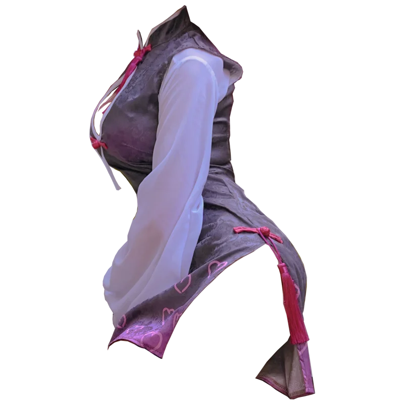 

Anime Demond Slayer Kanroji Mitsuri Cosplay Costume Fan art sexy cheongsam dress famale