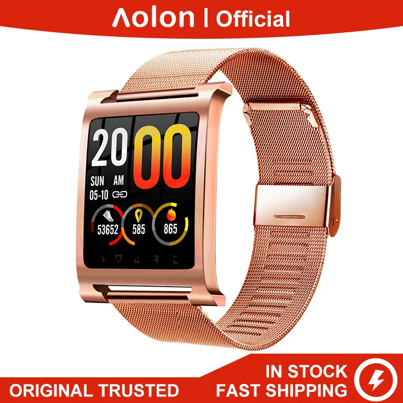 Aolon K6 H-Style умные часы из нержавеющей стали для мужчин IP68 водонепроницаемые